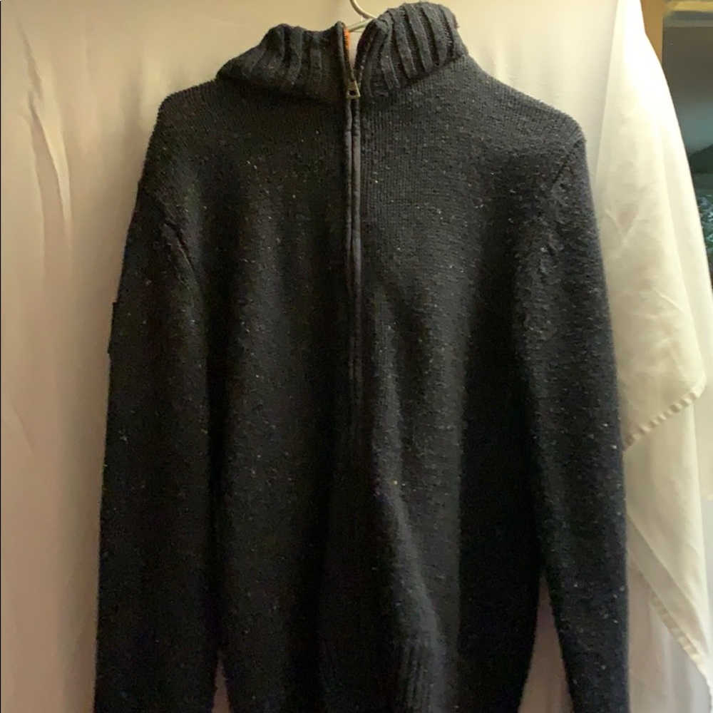 Blue and Red Weatherproof Brand Wool Hoodie